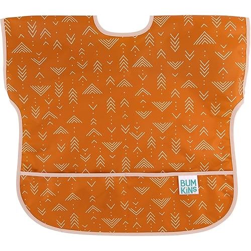 Bumkins Bibs, Baby and Toddler Bibs, Bibs for Girls and Boys, Large for 1-3 Years, Short Sleeve Waterproof Bib for Kids