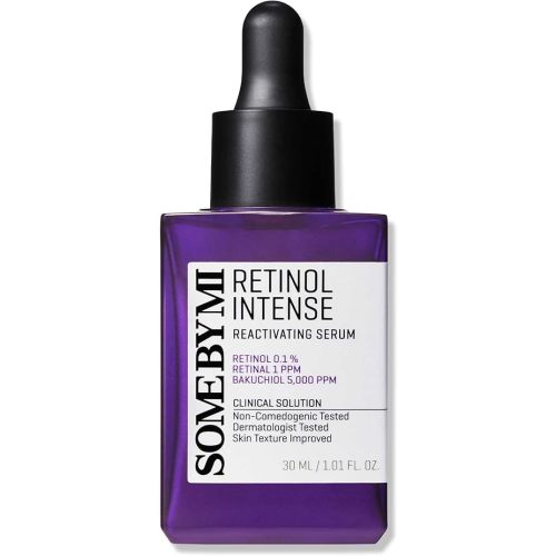 SOME BY MI Retinol Intense Reactivating Serum – 1.01oz, 30ml – Korean Bakuchiol Retinol Serum for Face Firming – Improves Signs of Aging, Minimizes Pore Size & Refines Skin Texture – Korean Skin Care