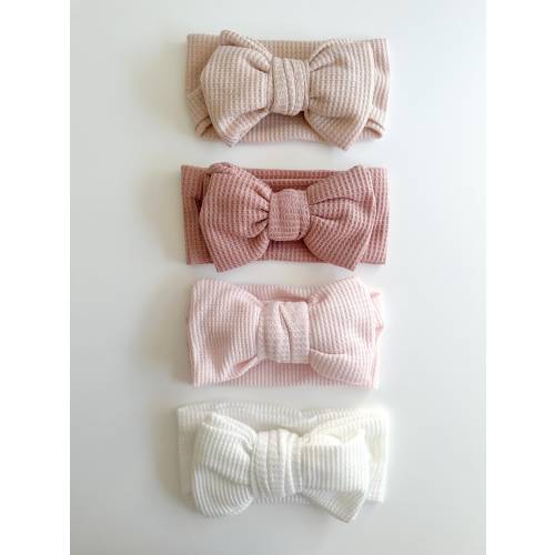 Waffle Bow Headband | Ribbed Baby Headband |Ribbed Bow Headband | Baby Headband | Knit Headband | Baby Hair Accessory | Baby Bow