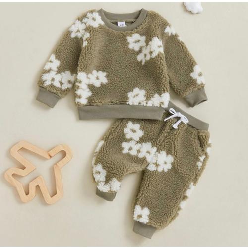 Neutral Florals Fleece Set