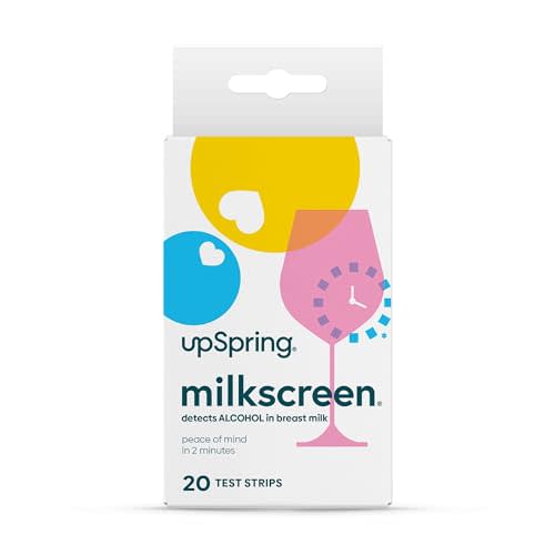 UpSpring Milkscreen Test Strips | at-Home Test for Breastfeeding Moms | Simple, Non-Invasive | Results in 2 Minutes | 20 Test Strips