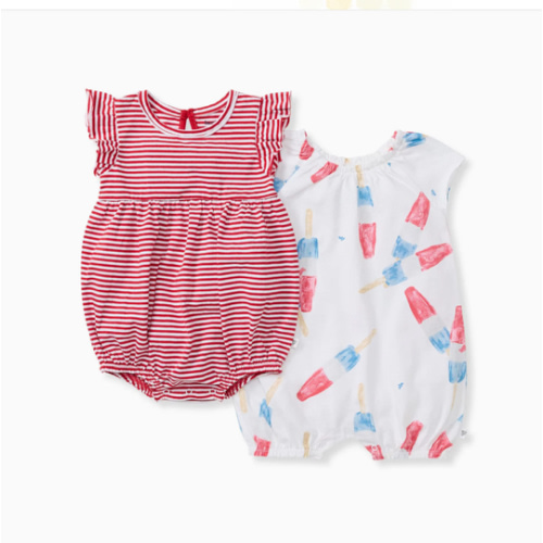 Rocket Pop Baby Girl Romper 2 Pack Set – Burt's Bees Baby