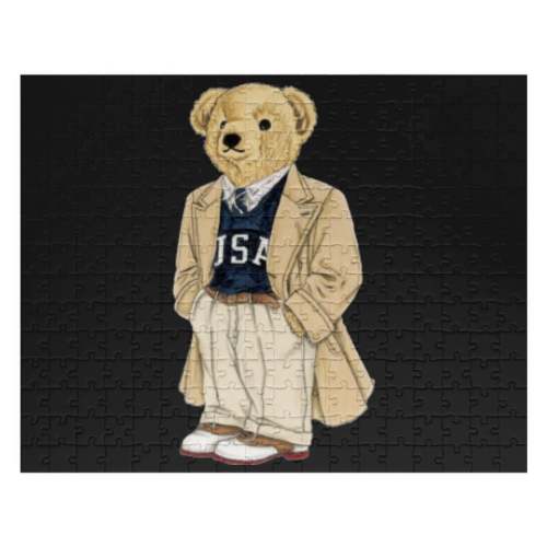 Polo Fashion Bear Jigsaw Puzzles 11" x 14" (30pcs) Black sold by GretchenWillms | SKU 579177912 | Printerval