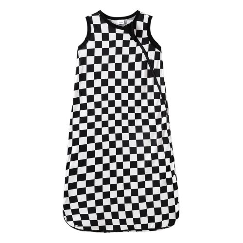 Rayon Made from Bamboo Sleep Sack for Babies 3-6 Months 0.5 Tog Soft Lightweight Sleep Sack 2-Way Zipper Baby Wearable Blanket Checkered Pattern