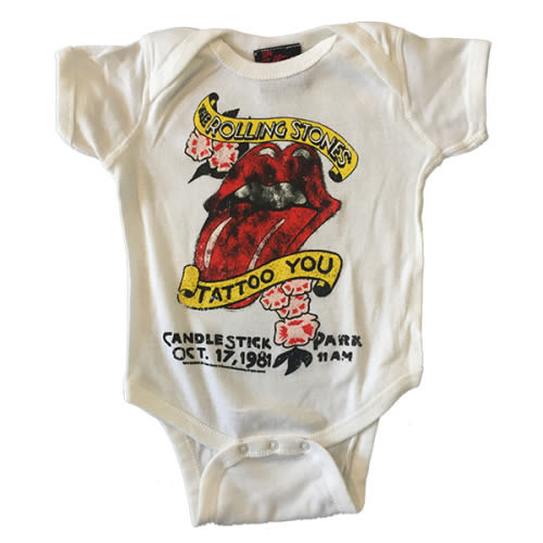 Rolling Stones baby romper Tattoo you | LittleRockStore | Rock clothing