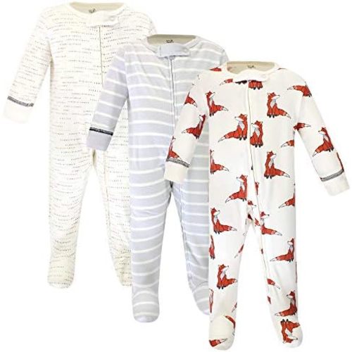 Touched by Nature Baby Girls' Organic Cotton Sleep and Play 0-3 Months