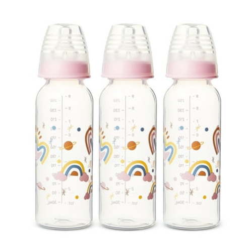 Parent's Choice Standard Neck Bottle, 9 fl oz, Newborn 0+ Months, 3 Pack