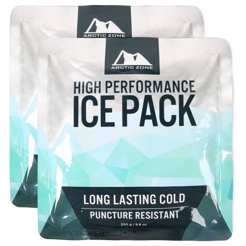 Titan Deep Freeze High Performance Ice Pack - (2 Pack) 250g - Long-Lasting, Puncture Resistant Cold Pack