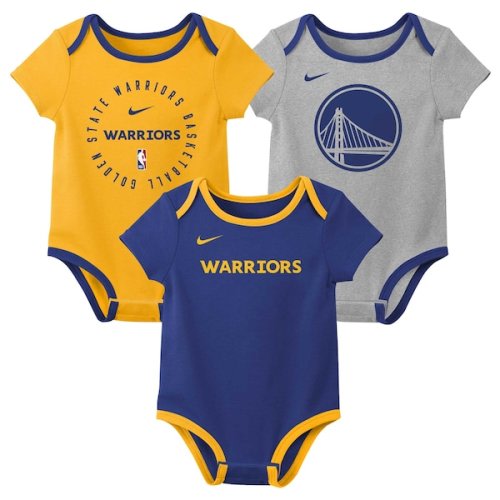 Golden State Warriors Nike Infant Three-Pack Bodysuit Set