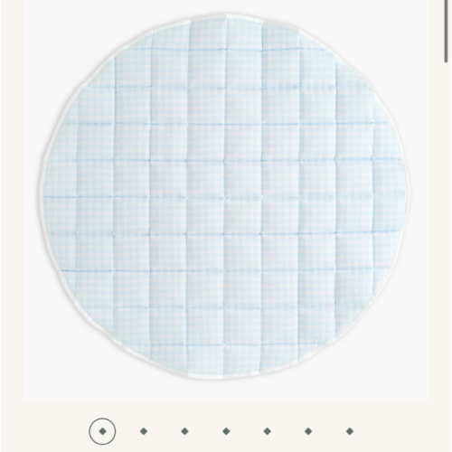 Picnic Gingham Play Mat - Blue | Gooselings