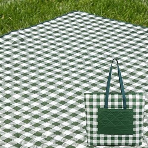 2-in-1 Waterproof Picnic Blanket & Tote Bag for Outdoor Park Beach Travel