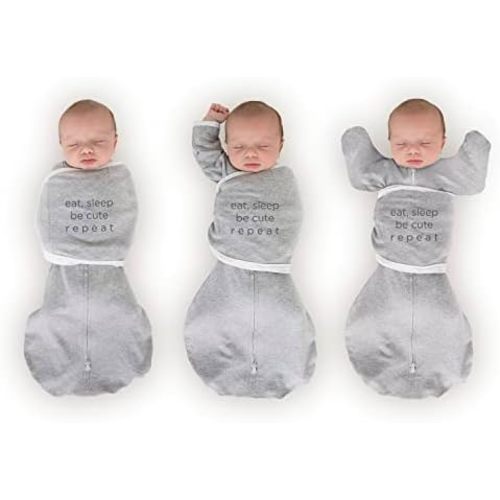 SwaddleDesigns 6-Way Omni Swaddle Sack Arms Up Swaddle for Newborn, More Options to Calm Startle Reflex, Improves Sleep