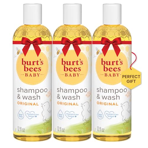 Burt's Bees Baby Shampoo & Wash, Tear Free Soap, Natural Baby Care, Original,12 Ounce (Pack of 3)