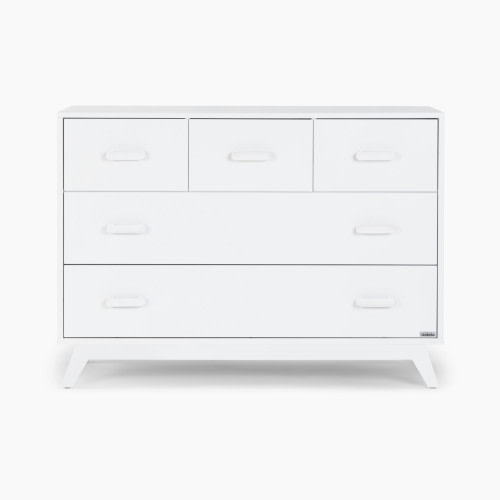 dadada Soho 5-Drawer Dresser - White