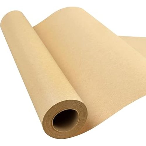 15"×400" Brown Paper Roll, Brown Wrapping Paper, Craft Paper, Wrapping Paper, Packing Paper for Moving, Packing, Gift Wrapping, Wall Art, Table Runner, Floor Covering