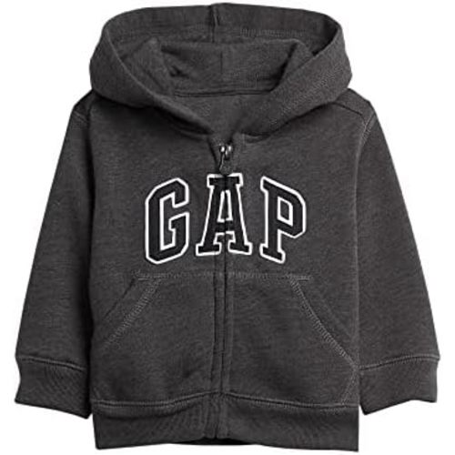 GAP Baby Boys' Playtime Favorites Logo Full Zip Hoodie Hooded Sweatshirt