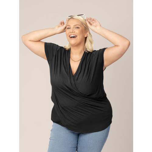 Bamboo Draped Nursing Top | Lavender Mist - Kindred Bravely