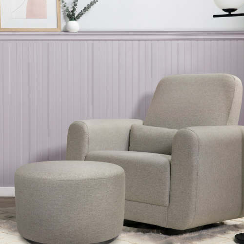 Babyletto Tuba Gliding Ottoman in Eco-Performance Fabric | Water Repellent & Stain Resistant