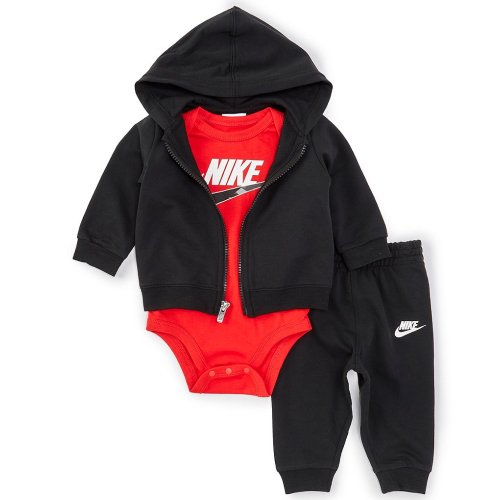 Nike Baby Boys Newborn-9 Months Futura Textured Camo Jogger Pants 3-Piece Set