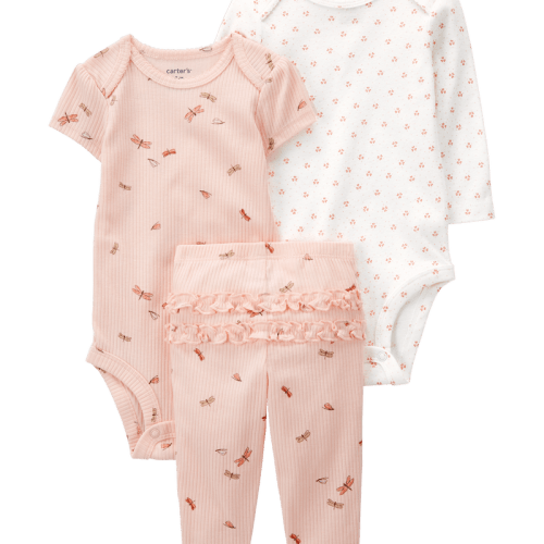Pink/White Baby 3-Piece Butterfly Little Character Set | Carter’s Oshkosh Canada