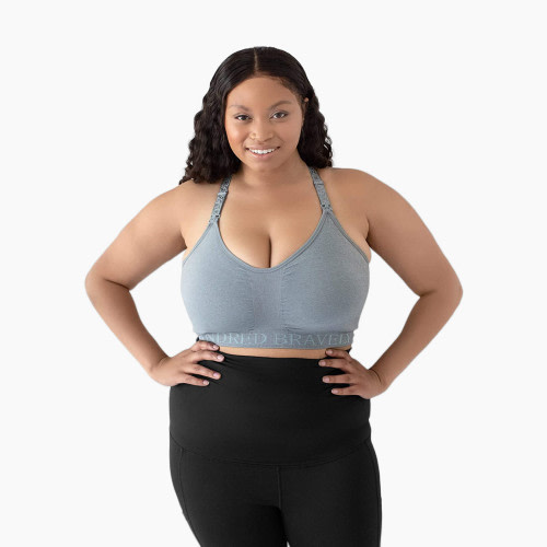 Kindred Bravely Sublime Support Low Impact Nursing & Maternity Sports Bra - Seaglass Heather, Medium-Busty
