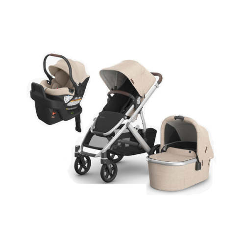 UPPAbaby Vista V2 + Aria Travel System - Declan (Oat Melange)