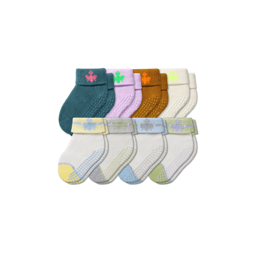 Baby Gripper Socks 8-Pack (6-12 Months) - Bombas