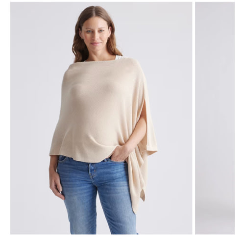 Lightweight Cotton Cashmere Nursing Shawl