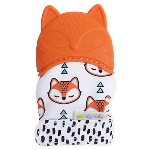 Itzy Ritzy® Silicone Fox Teething Mitt in OrangeItzy Ritzy® Silicone Fox Teething Mitt in Orange