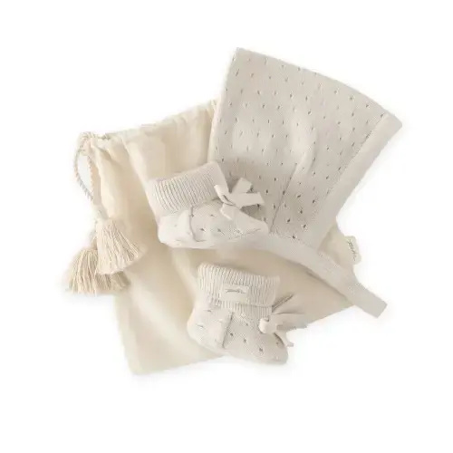 Pointelle Knit Newborn Gift Set