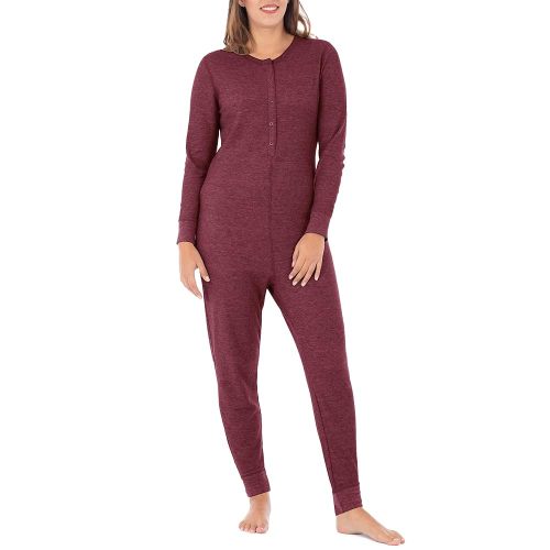 Fruit of the Loom womens Micro Waffle Premium Thermal Union Suit