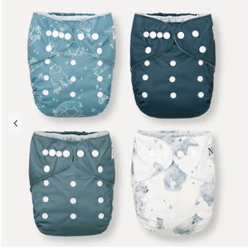 4 pack Nora's Nursery Diapers