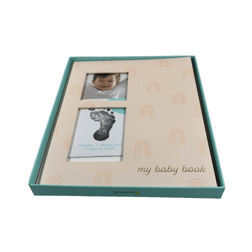 Pearhead Baby Memory Book, Rainbow