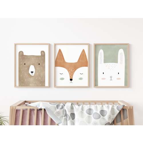 Woodland Art Print Set