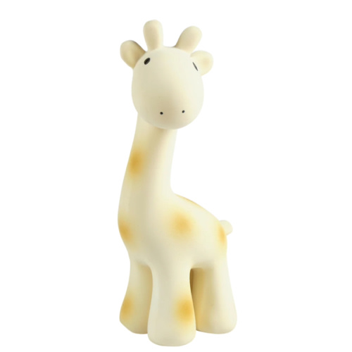 Giraffe Organic Natural Rubber Rattle, Teether & Bath Toy
