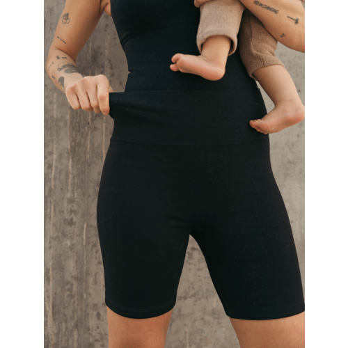 Sublime® Bamboo Maternity & Postpartum Bike Short| Oatmeal Heather - Kindred Bravely