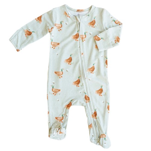Lucky Ducky Zipper Footie