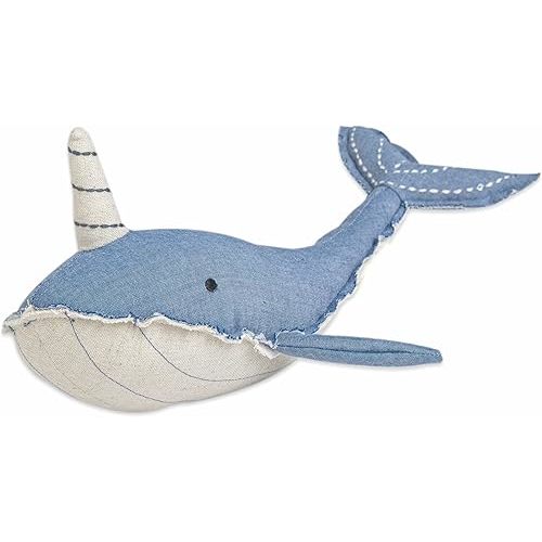 Crane Baby Toys for Boys and Girls, Comforting Plush Stuffed Animal, Narwhal