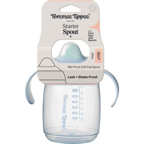 Tommee Tippee Starter Spout Infant Cup 4M+ Assorted each