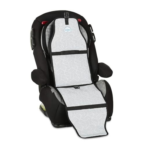 Cool Carats Car Seat Cooling Pad for Babies, Toddlers, and Kids - Comfortable and Durable Cooling Pad for Hot Summer Days - One Size Fits All, Black and White