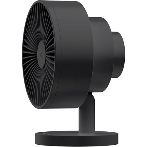Windmill NEW to Amazon Smart Air Circulator and Fan with Remote and Wi-Fi/App - 18 dB Whisper-Quiet plus Tri-Layer Airflow - Black Color