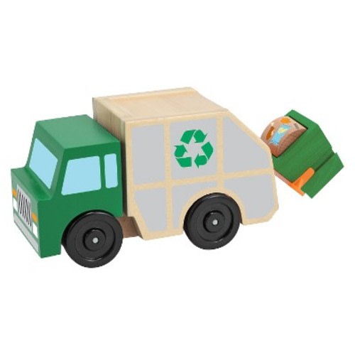 Melissa & Doug® Garbage Truck Wooden Vehicle Toy (3pc)
