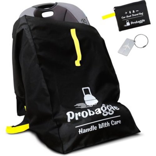 Car Seat Travel Bag for Airplane - Foldable Gate Check Car Seat Bag for Air Travel - Durable Infant Bag Cover with Adjustable Straps - Convertible Car Seat Backpack, Infant Carrier and Booster Seat