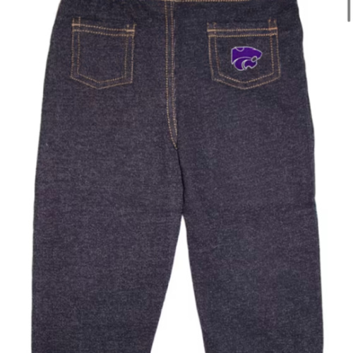K-State Wildcats Baby DENIM Logo Pocket Sweatpants