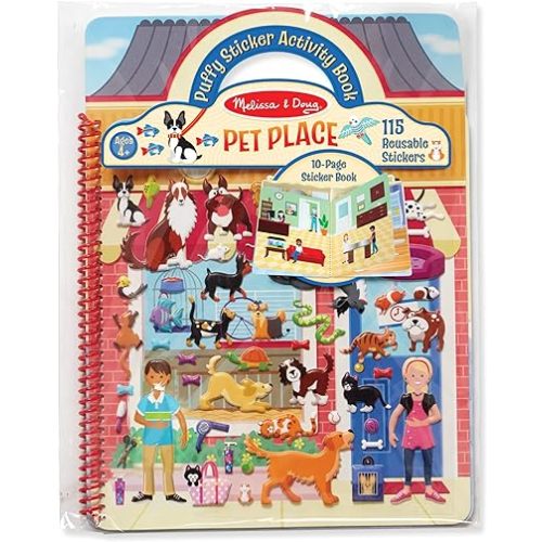 Melissa & Doug Pet Shop Puffy Sticker Set With 115 Reusable Stickers - FSC Certified