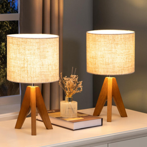 Wade Logan® Brabazon Solid Wood Tripod Lamp & Reviews | Wayfair