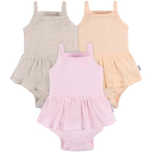 Gerber Baby Girls' Multi-pack Sleeveless Onesies Bodysuit