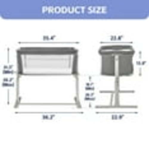 RONBEI Bassinet, Baby Bassinet Bedside Sleeper, Bedside Crib for Baby Infants Unisex