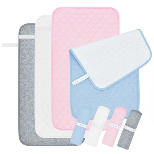 Quilted Waterproof Changing Pad Liner Absorbent Bassinet Liners Reusable Changing Table Pad
