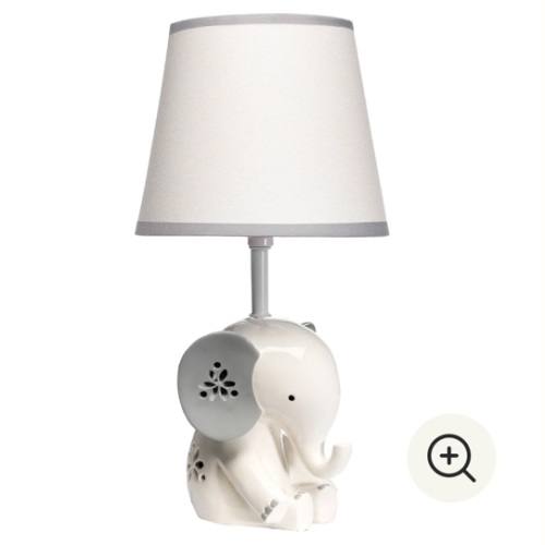Me & Mama Nursery Lamp with Shade & Bulb